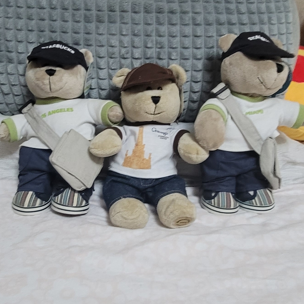Vintage Starbucks Bearista Bear Bundle (3)